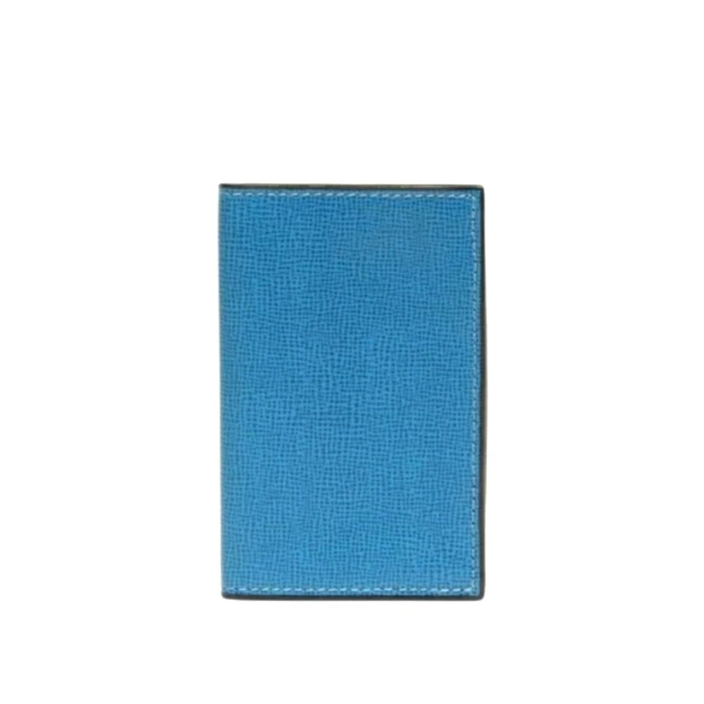 Valextra Onda Card Case In Cobalt Blue - Picture 5 of 13